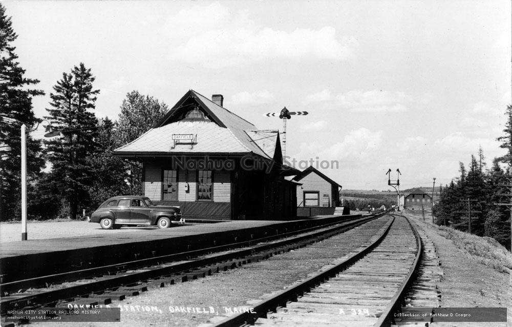Postcard: Oakfield Station, Oakfield, Maine
